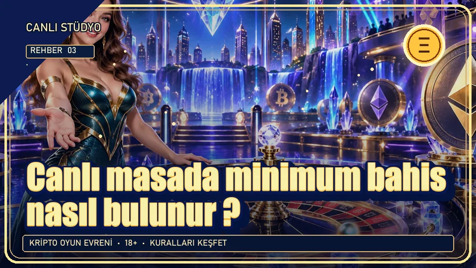 Canlı masada minimum bahis nasıl bulunur? için kripto temalı oyun kapağı
