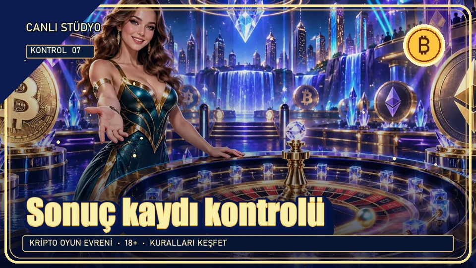 Sonuç kaydı için kripto temalı kontrol görseli