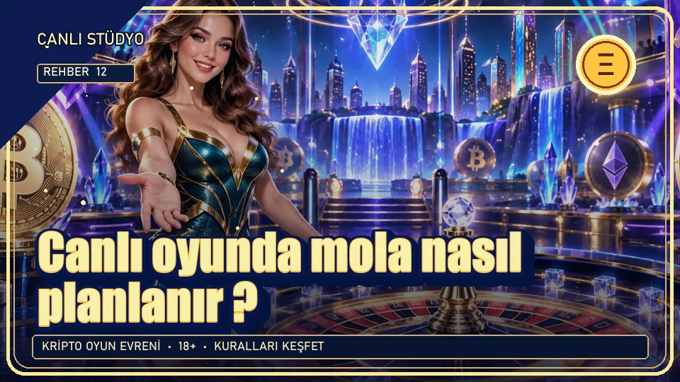 Canlı oyunda mola nasıl planlanır? için kripto temalı oyun kapağı