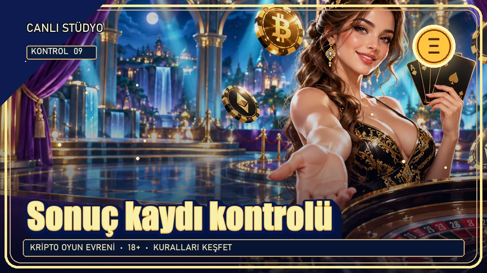 Sonuç kaydı için kripto temalı kontrol görseli